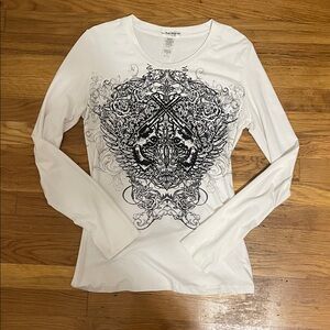 LA Bus Stop white long sleeve